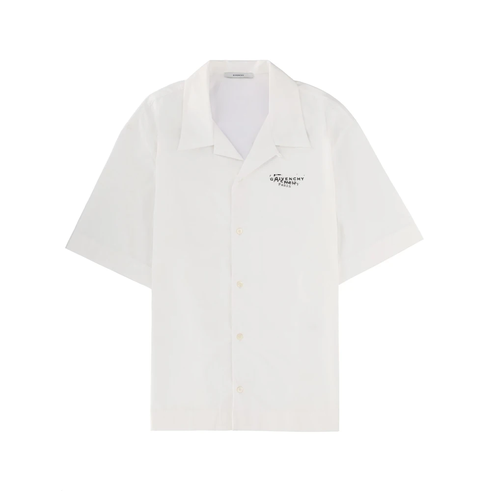 Givenchy Herr Vit Skjortor M, Bomull, Bowling Shirt