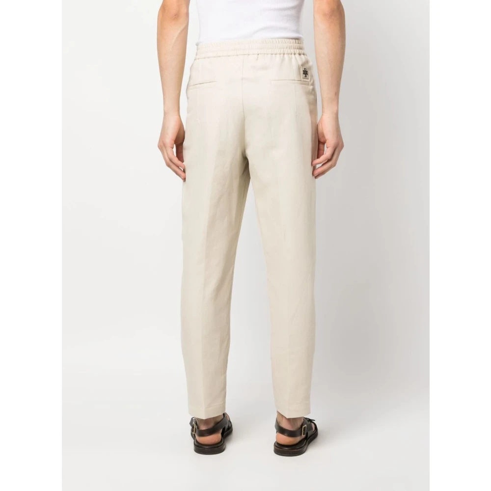 Jacob Cohën Lage Broek Beige Heren