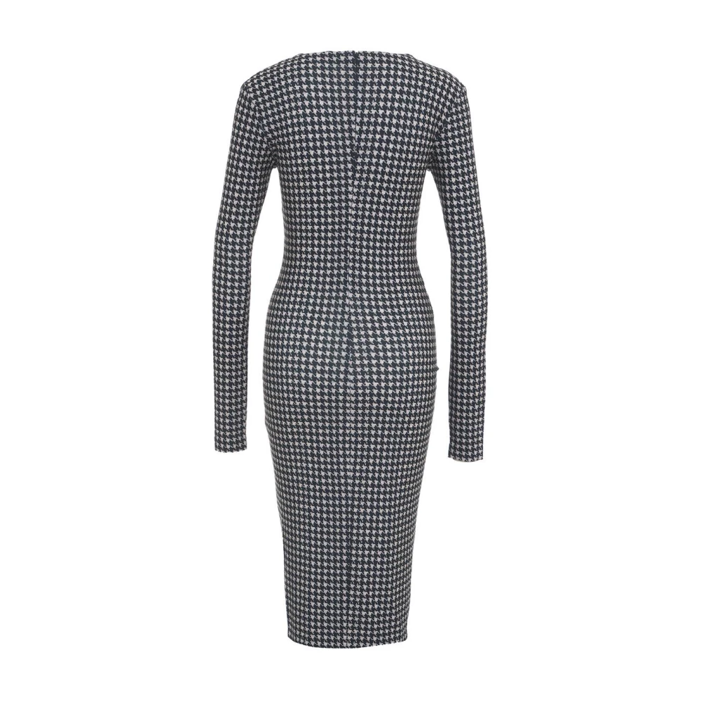 Norma Kamali Zwarte Gerimpelde Stretch Jurk Aw24 Black Dames
