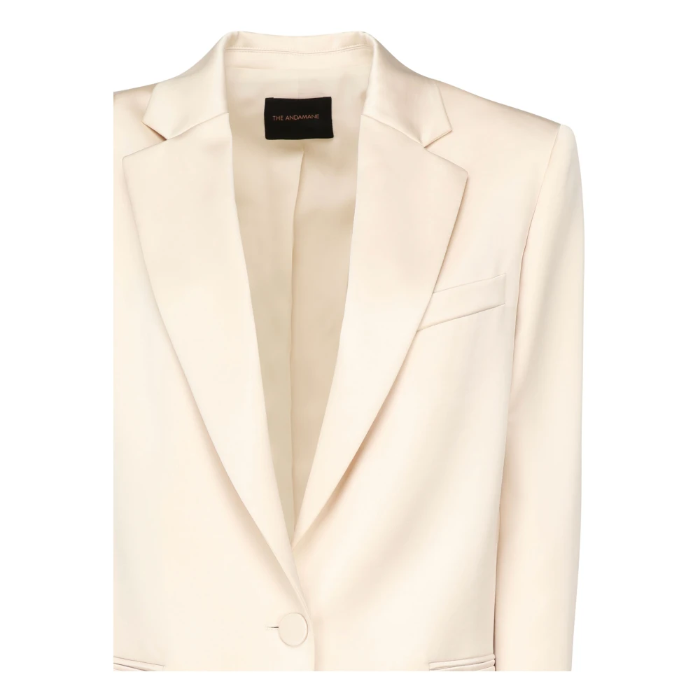Andamane Witte Blazer Vrouwen Beige Dames