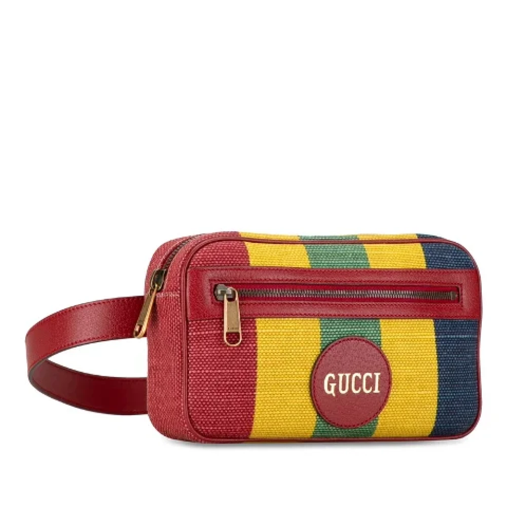 Gucci Vintage Pre-owned Canvas gucci-bags Red Dames