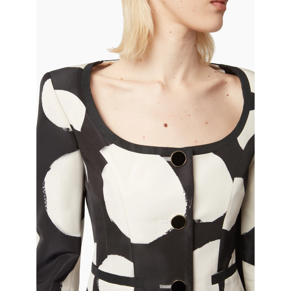 Nina Ricci Korte jas met rond Black Dames