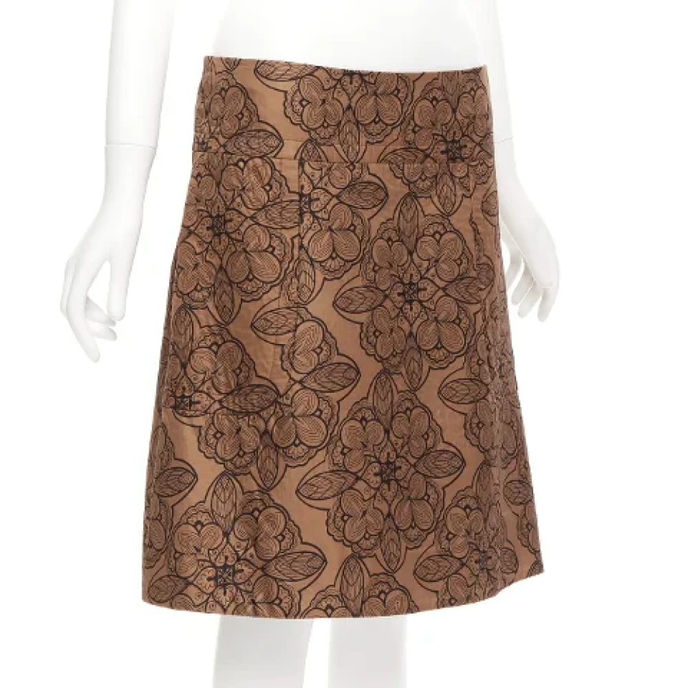 Marni Pre-owned Cotton bottoms Brown Dames