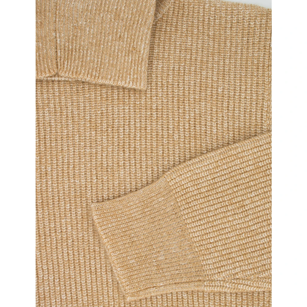 Fabiana Filippi Gebreide Coltrui Sweater Beige Dames