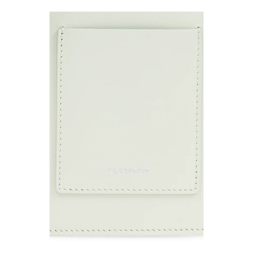 Jil Sander Leren telefoonhoes Green Dames