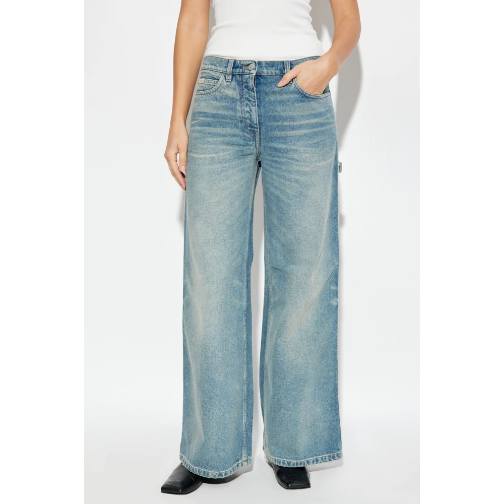 Courrèges Wijd uitlopende jeans Blue Dames