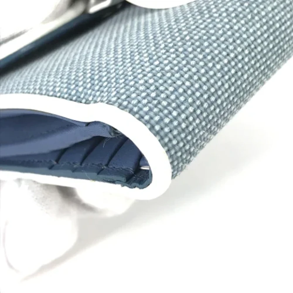 Dior Vintage Pre-owned Canvas wallets Blue Dames
