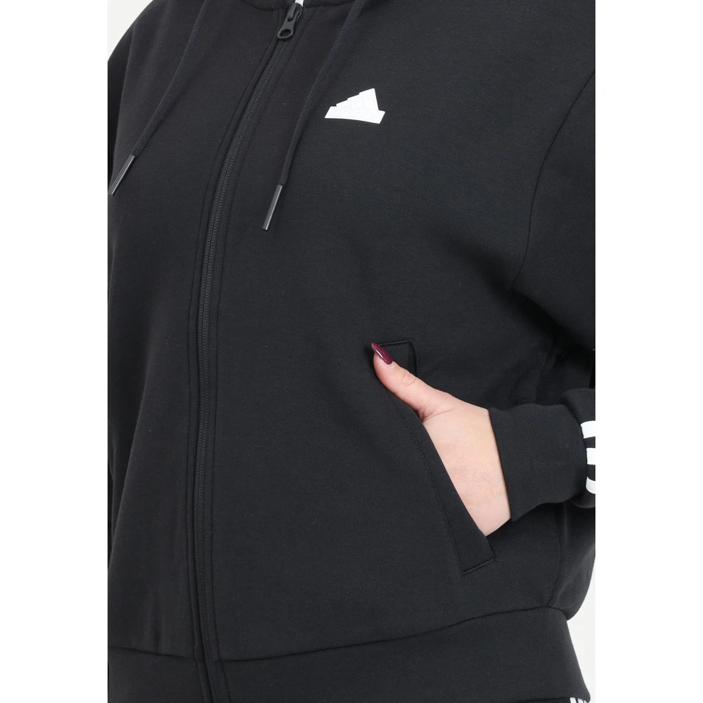 Adidas Future Icons 3 Stripes Hoodie Black Dames