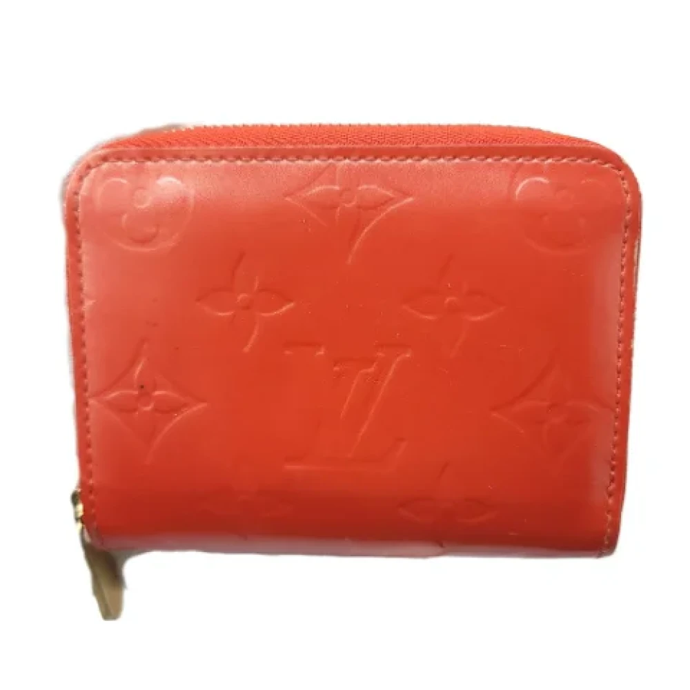 Louis Vuitton Vintage Pre-owned Canvas wallets Orange Dames