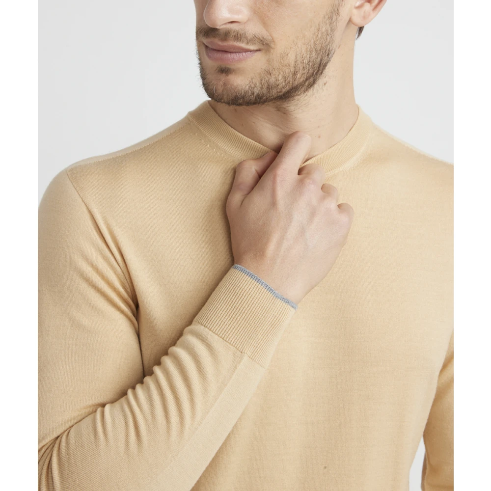 PESERICO Trui van zuiver nieuwe wol Brown Heren