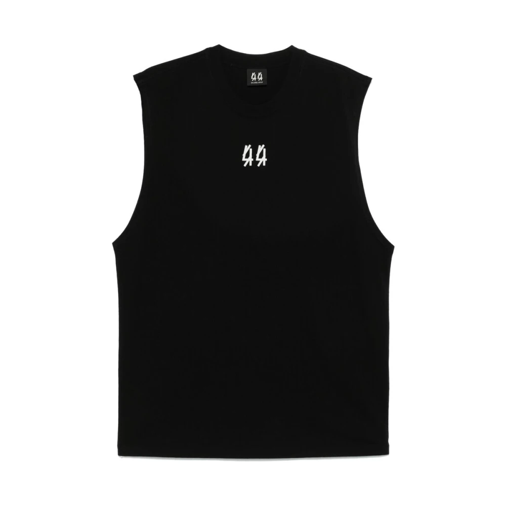 44 Label Group Top zonder mouwen Zomerse stijl Black Heren