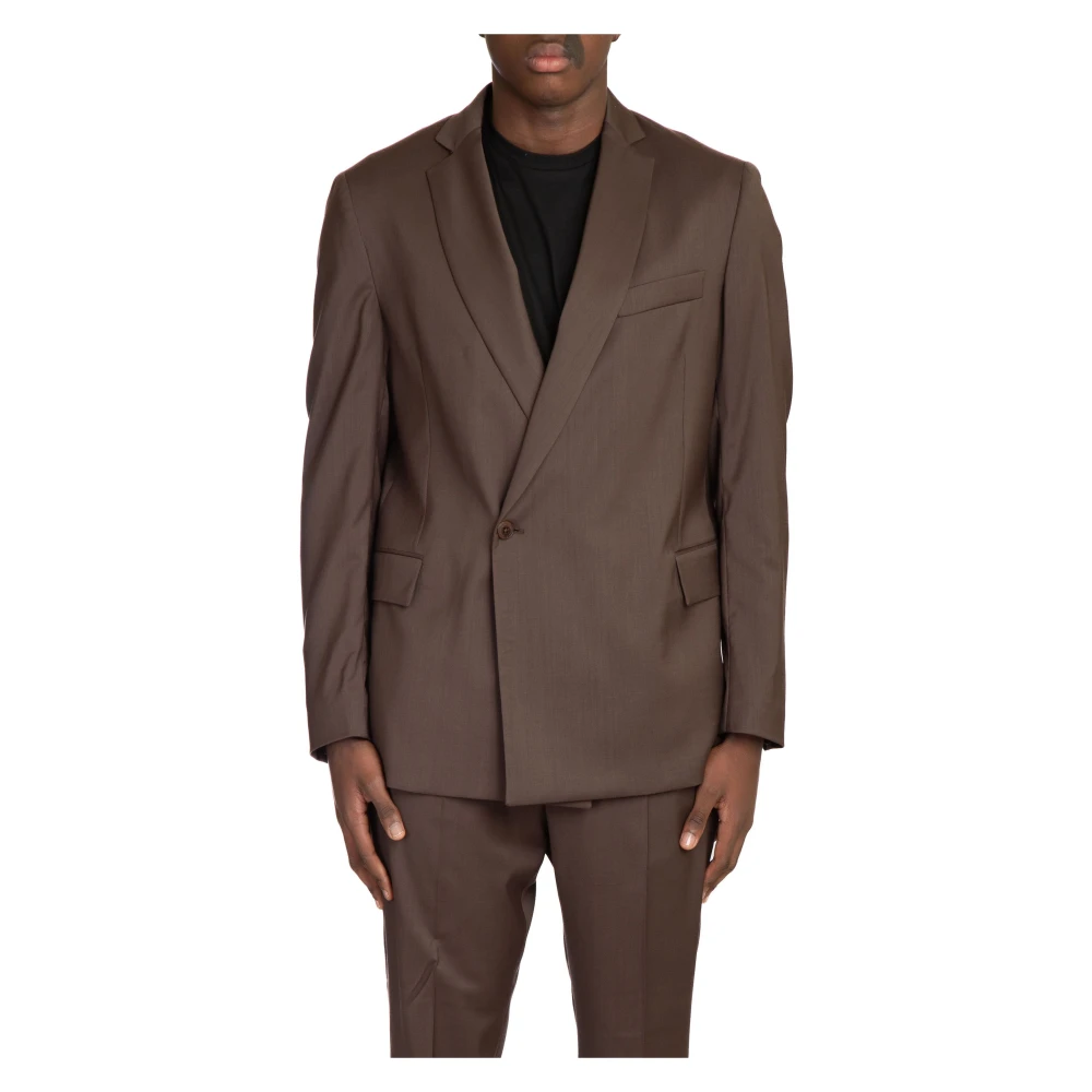 Costumein Single-Breast Blazer in 5650 Brown Heren