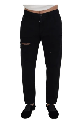 Autentiska Svarta Slim-Fit Jeans