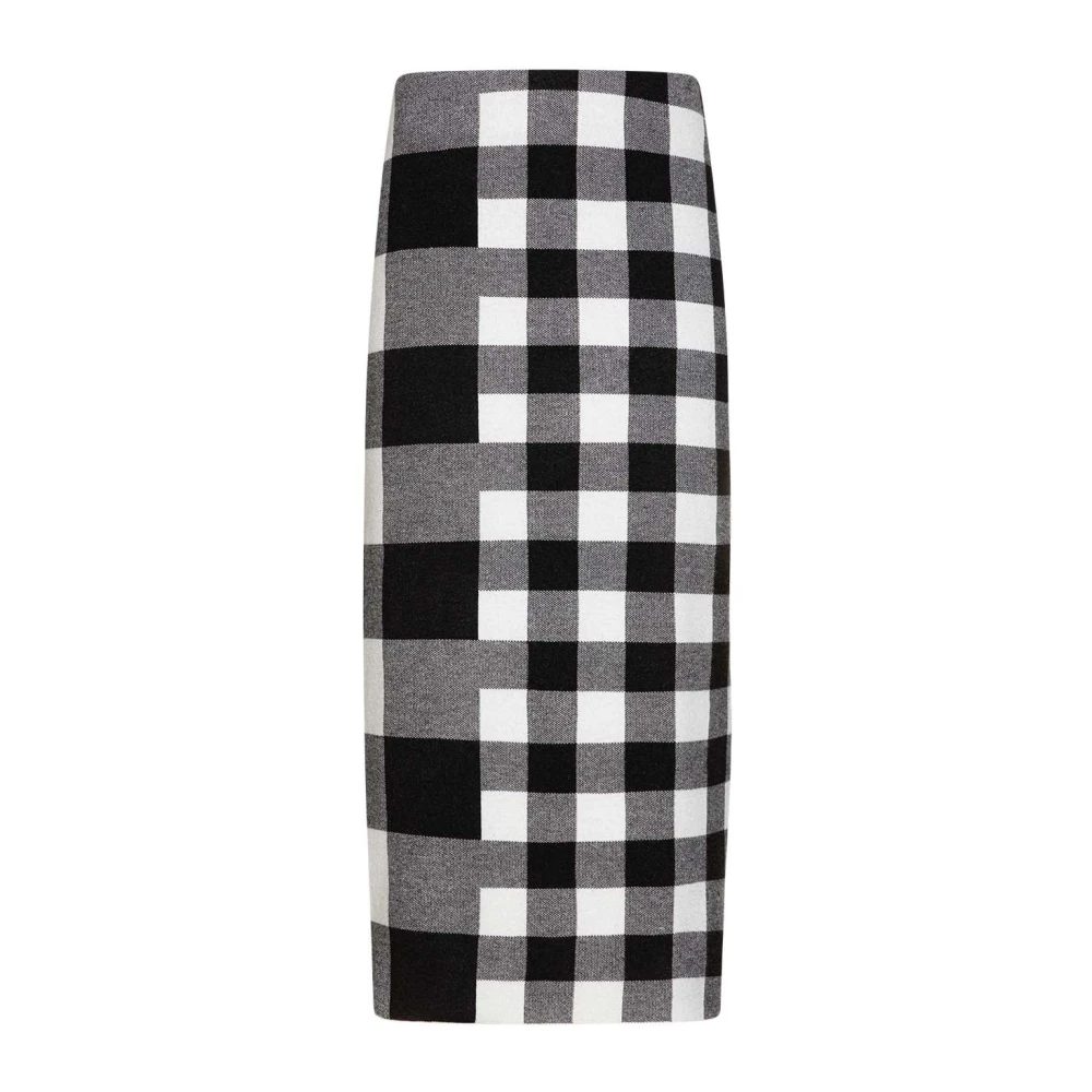 Joseph Ribkoff Geruite Midi Rok Gray Dames
