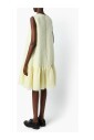 robe-courte-jaune-a-volants