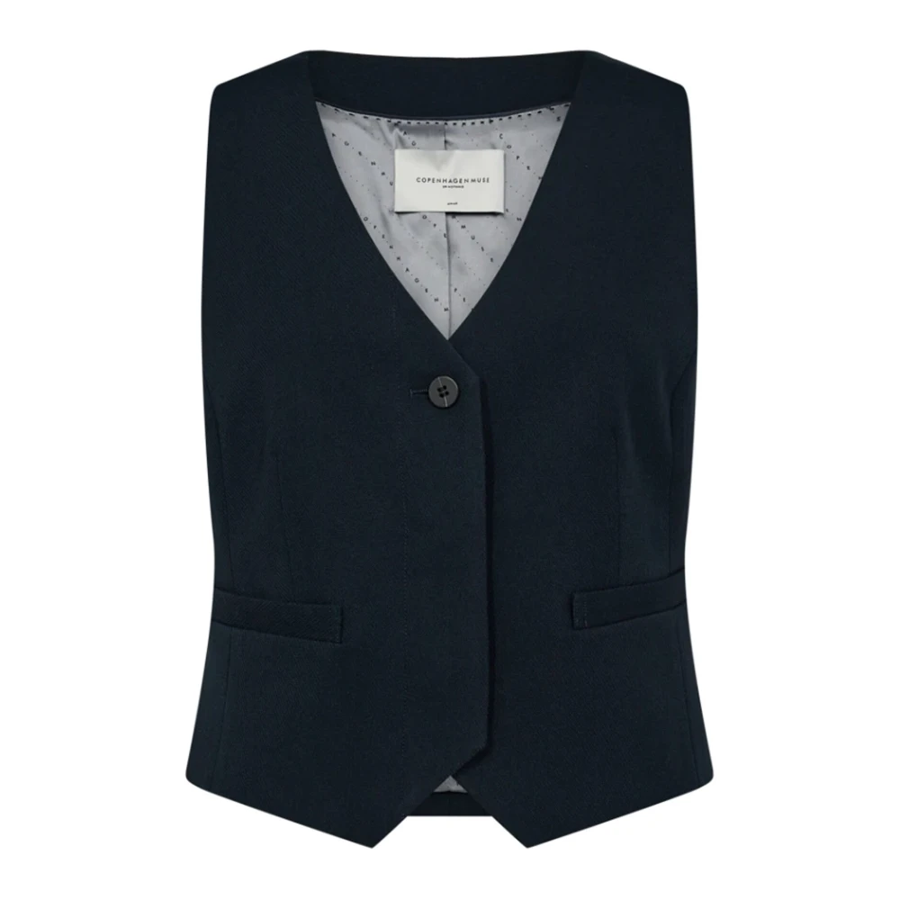 Copenhagen Muse Women's Blue Waistcoats, Xl, Navy Salute Tailor Jacket