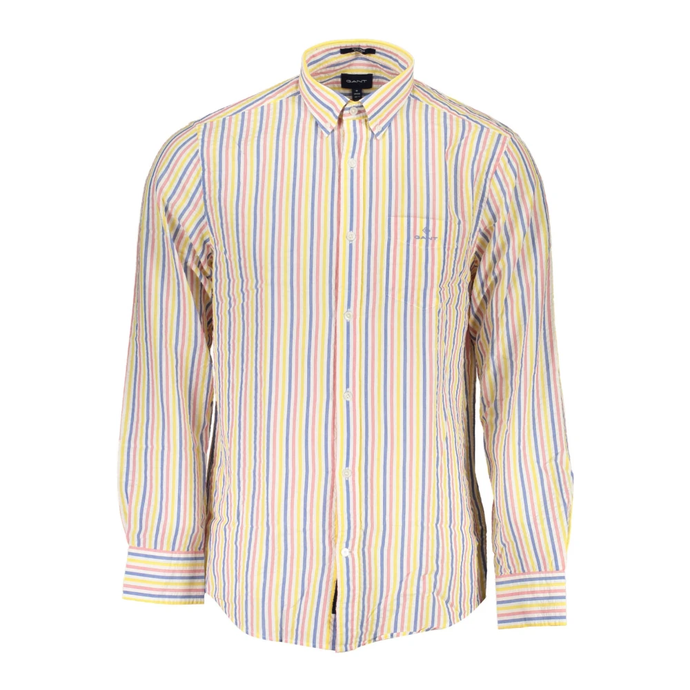 Gant Men's Multicolor Elegant White Button-Down Shirt - Casual Shirts - M - Shirts