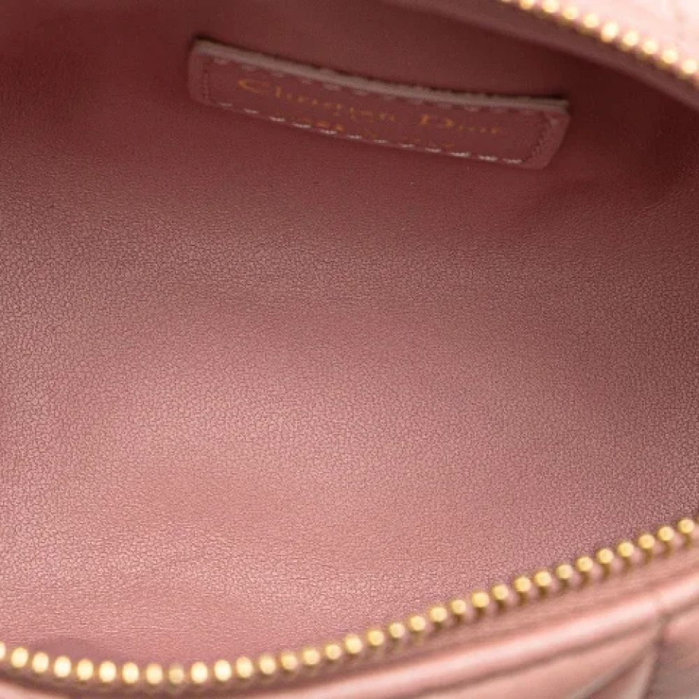 Dior Vintage Pre-owned Leather handbags Pink Dames