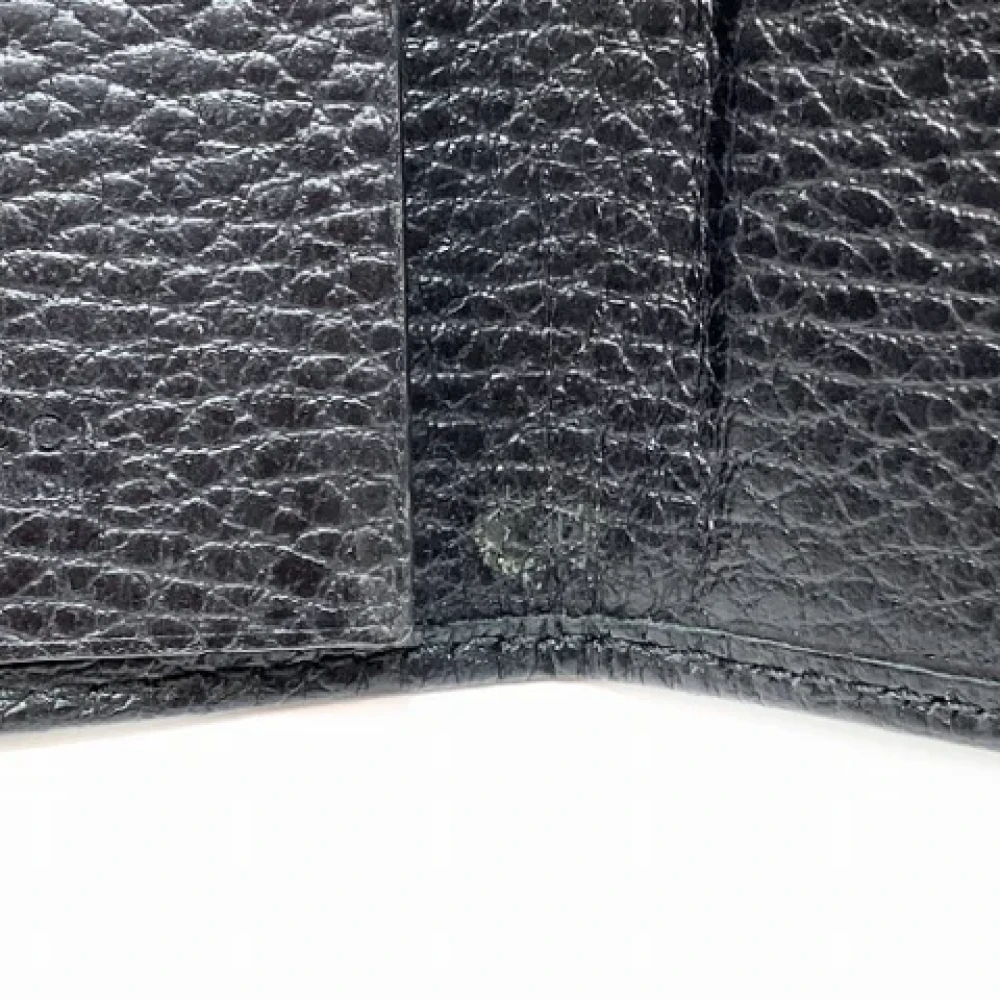 Gucci Vintage Pre-owned Leather key-holders Black Dames