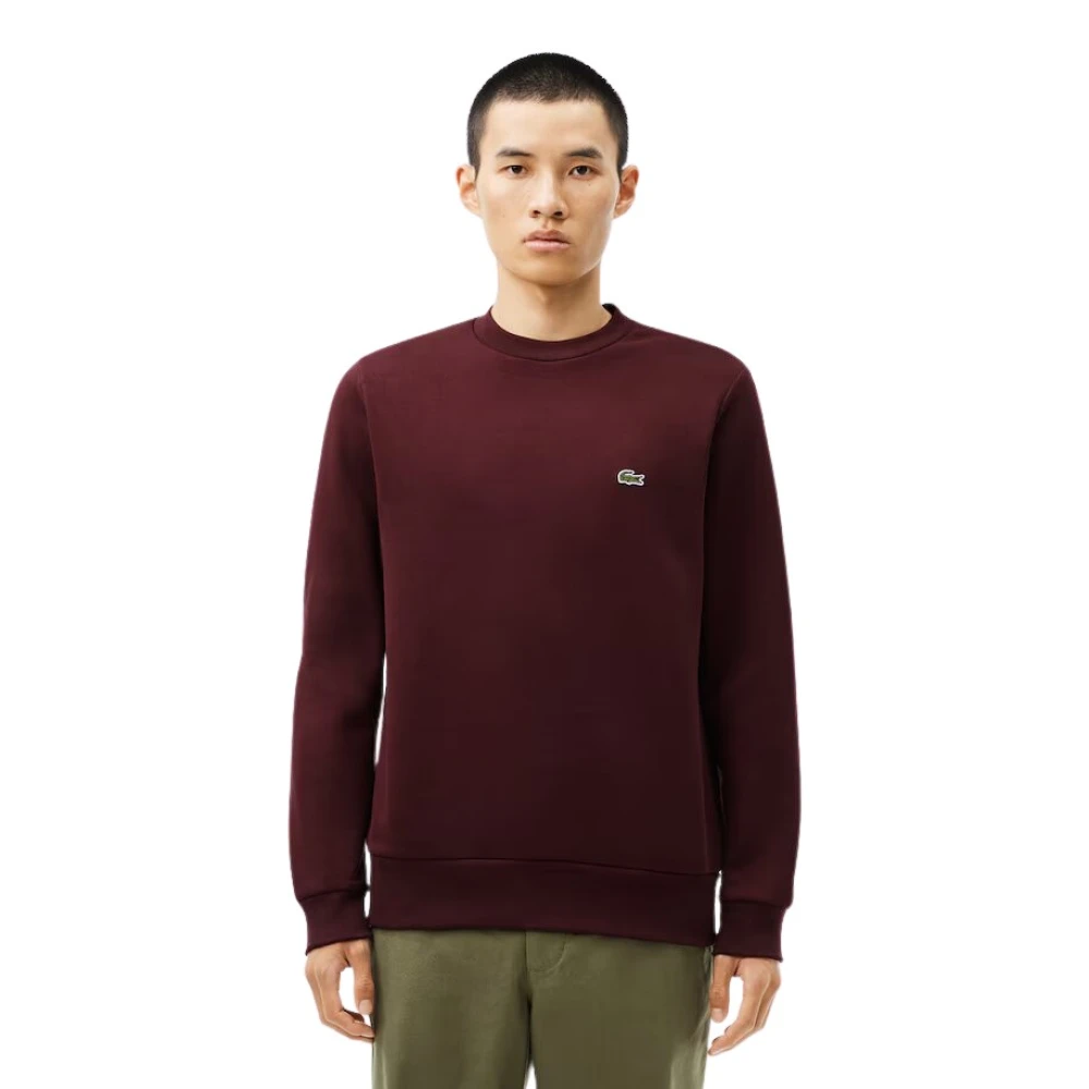 Lacoste Basis Sweater Heren Donkerrood Red Heren