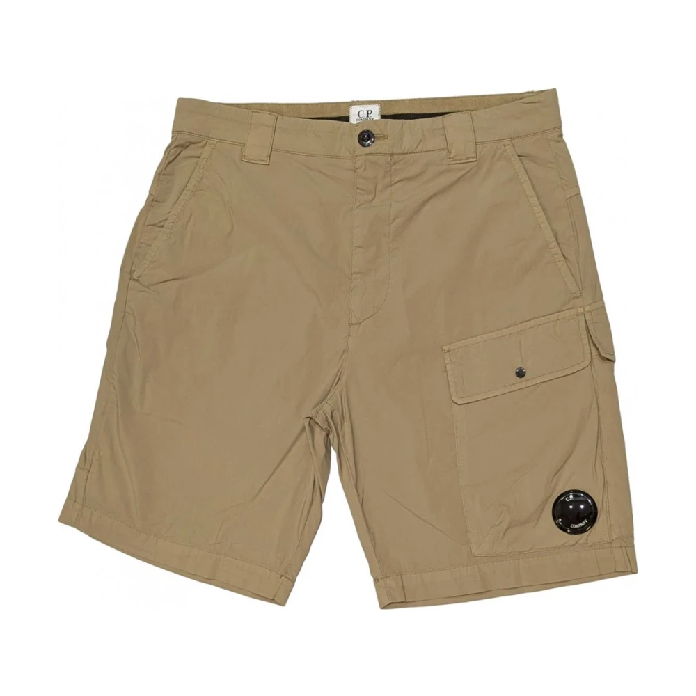 C.p. Company Men's Beige Stretch Cargo Bermuda