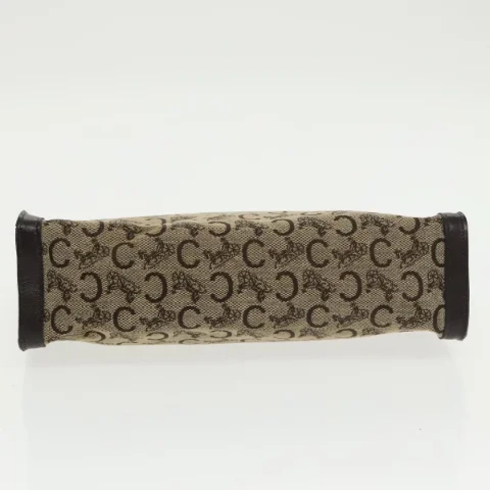 Celine Vintage Pre-owned Canvas clutches Beige Dames