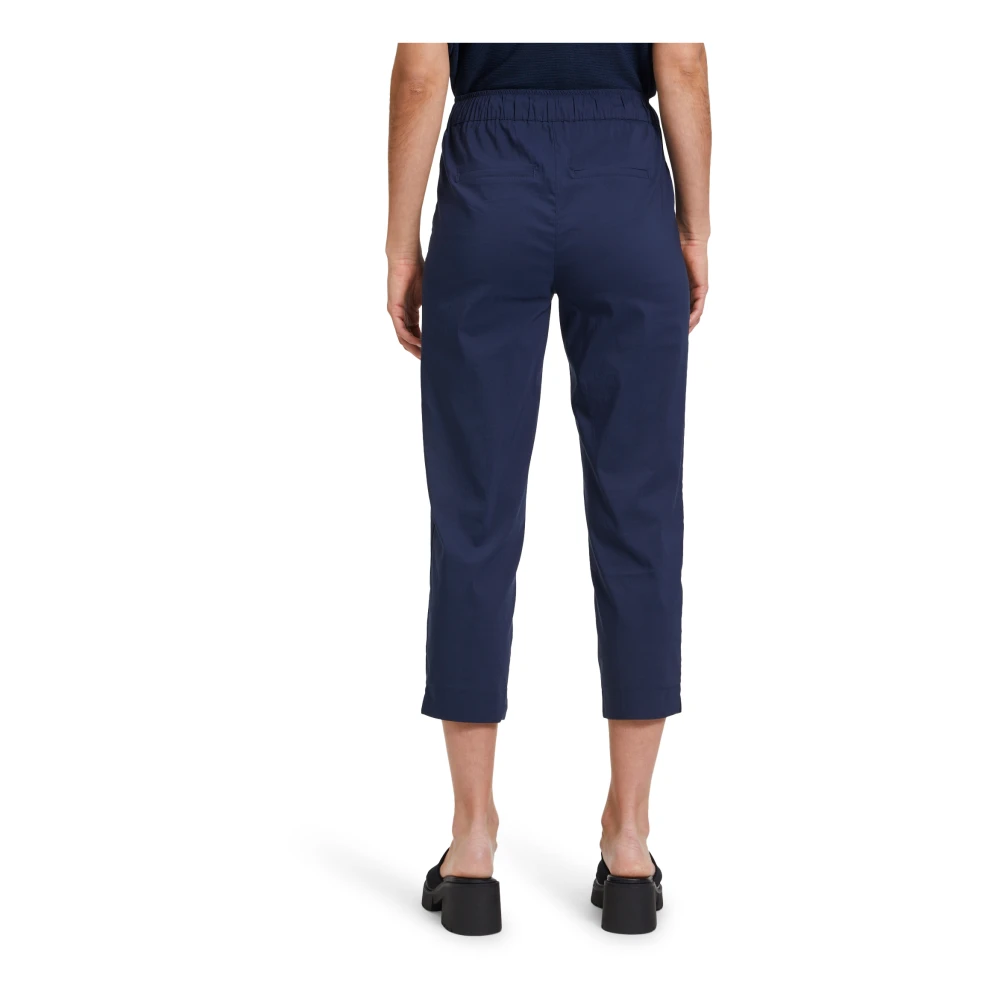 Betty & Co Casual elastische taille broek Blue Dames