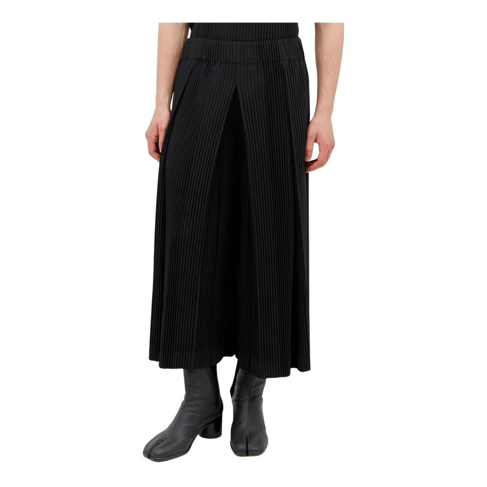 Issey Miyake Geplooide Broek Black Dames