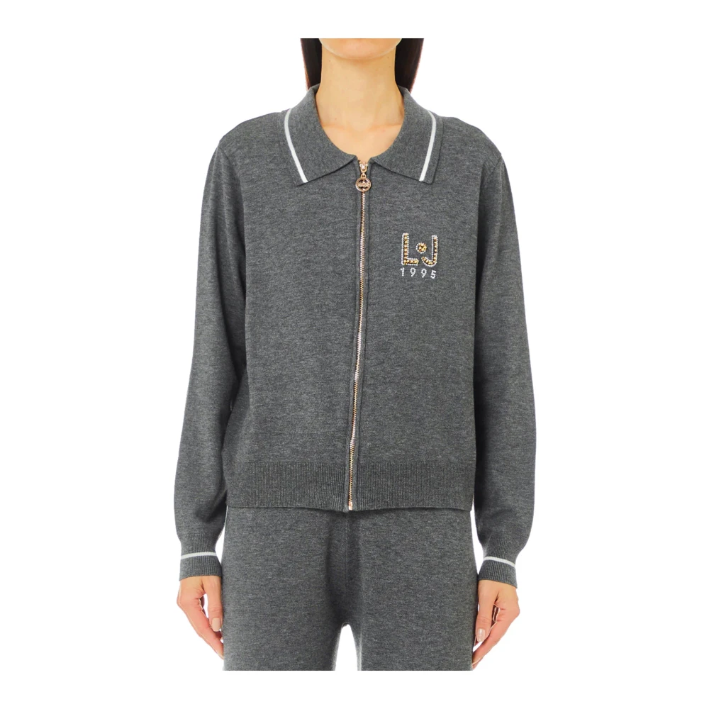 Liu Jo Grijze Dames Trui met Rits Gray Dames