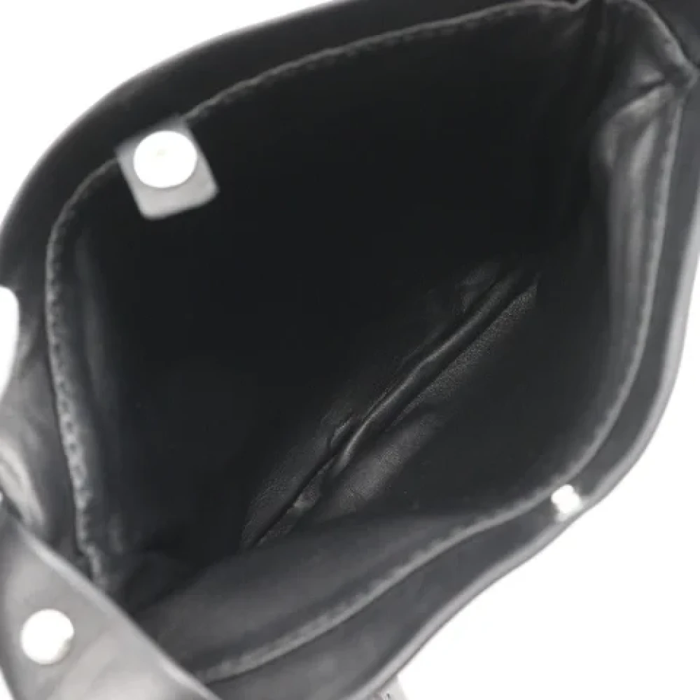 Hermès Vintage Pre-owned Leather shoulder-bags Black Dames