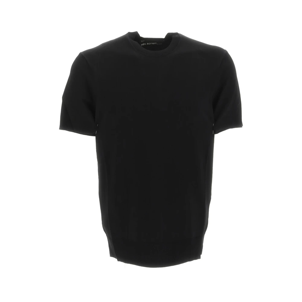 Neil Barrett Tecno Gebreid T-Shirt Black Heren