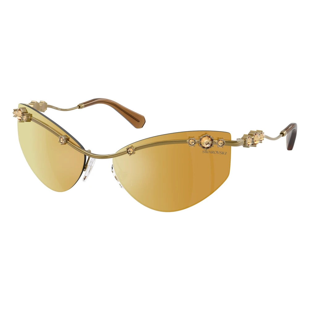Swarovski Women's Yellow Sunglasses, 61 Mm, Cat-Eye Sunglasses
