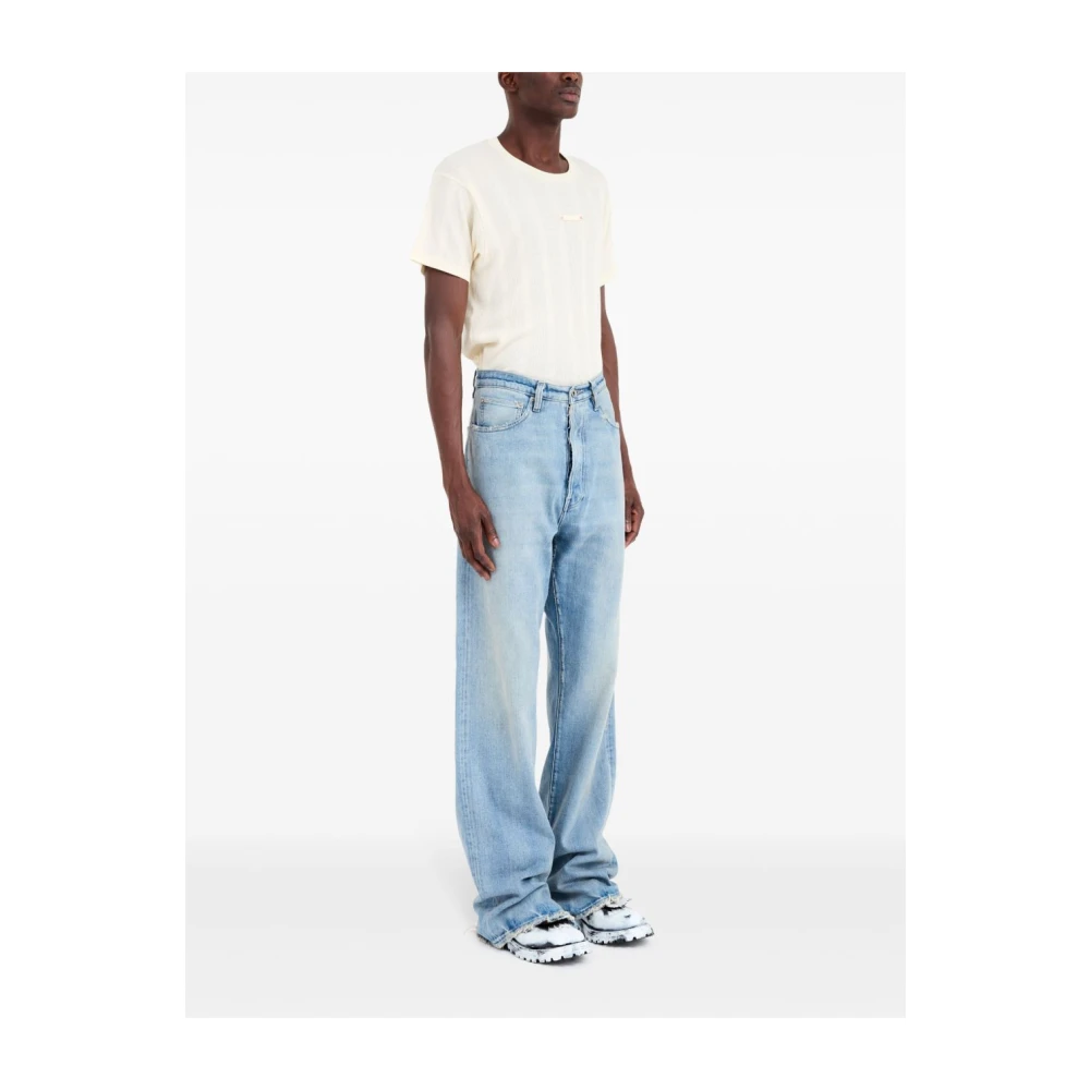 Maison Margiela Blauwe Denim Jeans Blue Heren