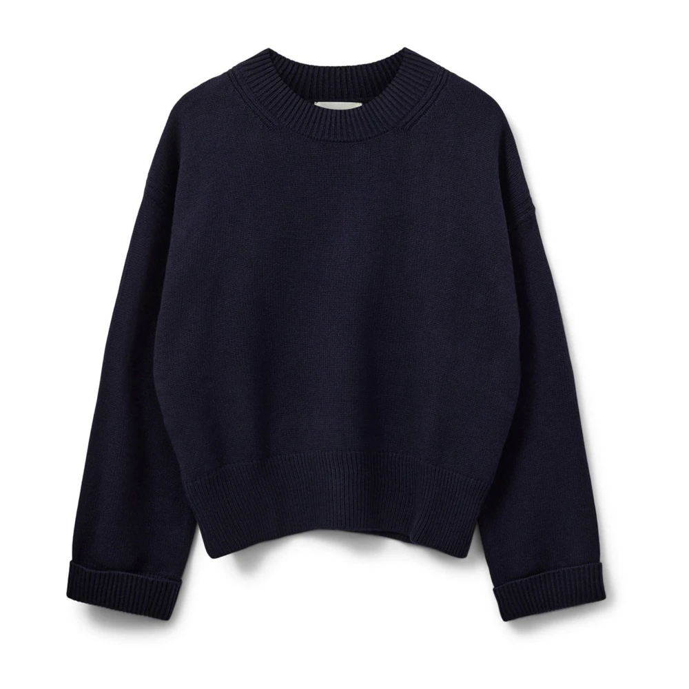 Sofie Schnoor Blue Round-Neck Knitwear, Female, Xs, Round-Neck Knitwear