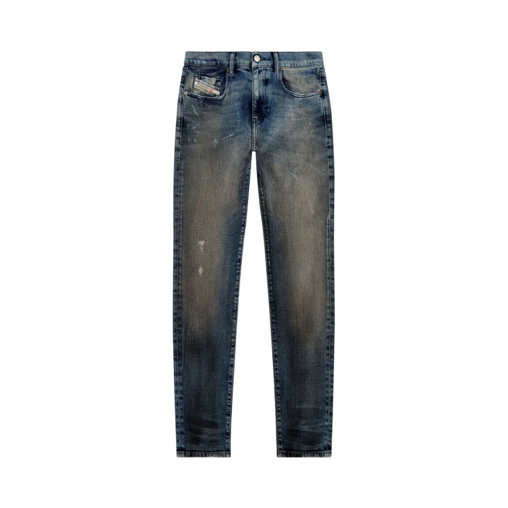 Diesel Men's Blue 5-Pocket Jeans 2019 D-Strukt - Slim Fit Jeans - W38 - Jeans
