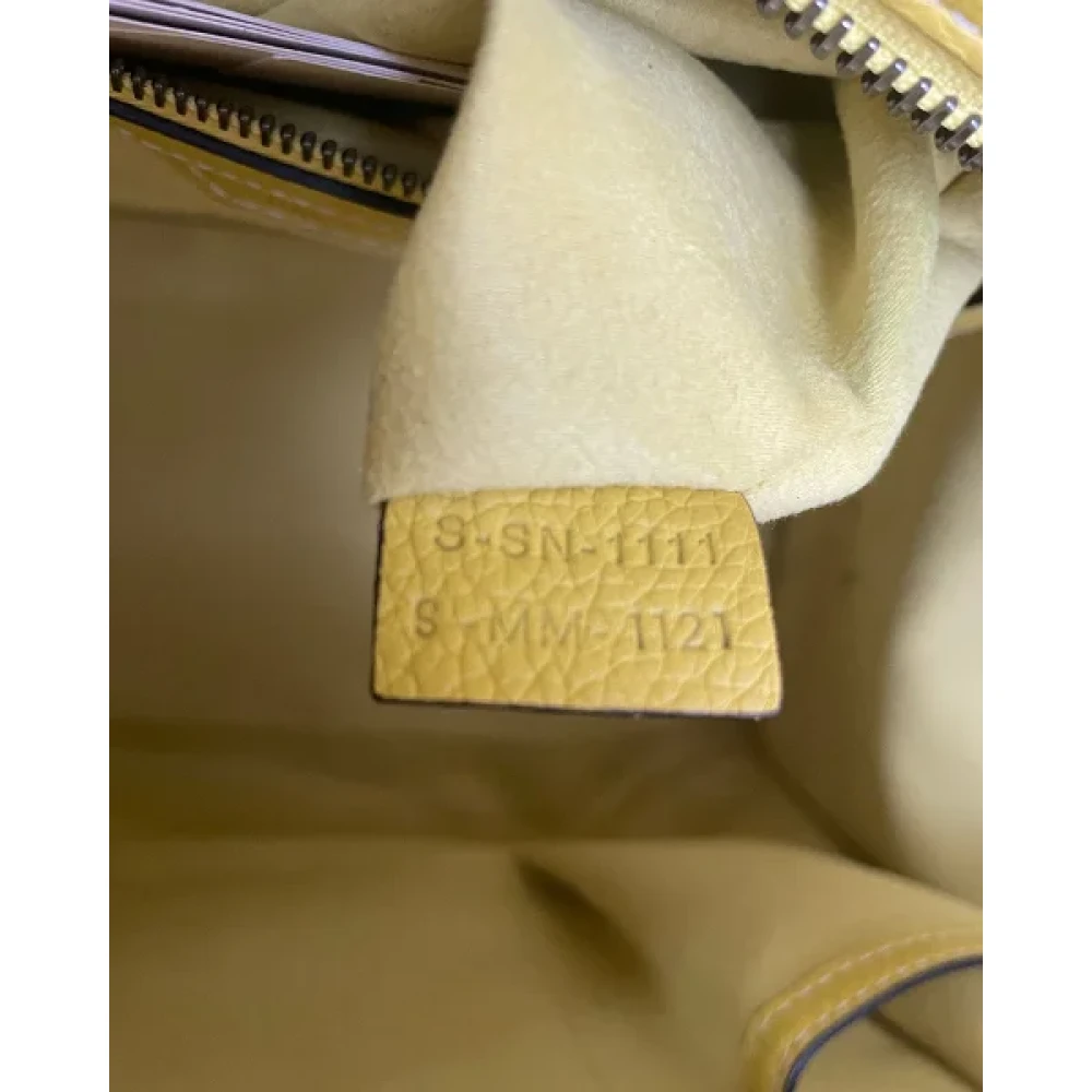 Celine Vintage Pre-owned Leather celine-bags Yellow Dames