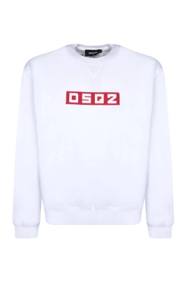 Logo Print Bomullssweatshirt Rundhals Långärmad