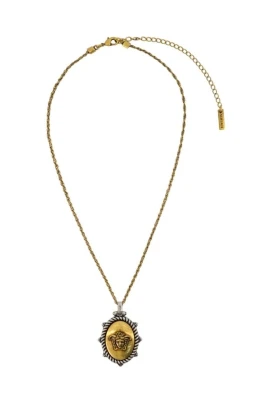 Medusa Oval Pendant Necklace