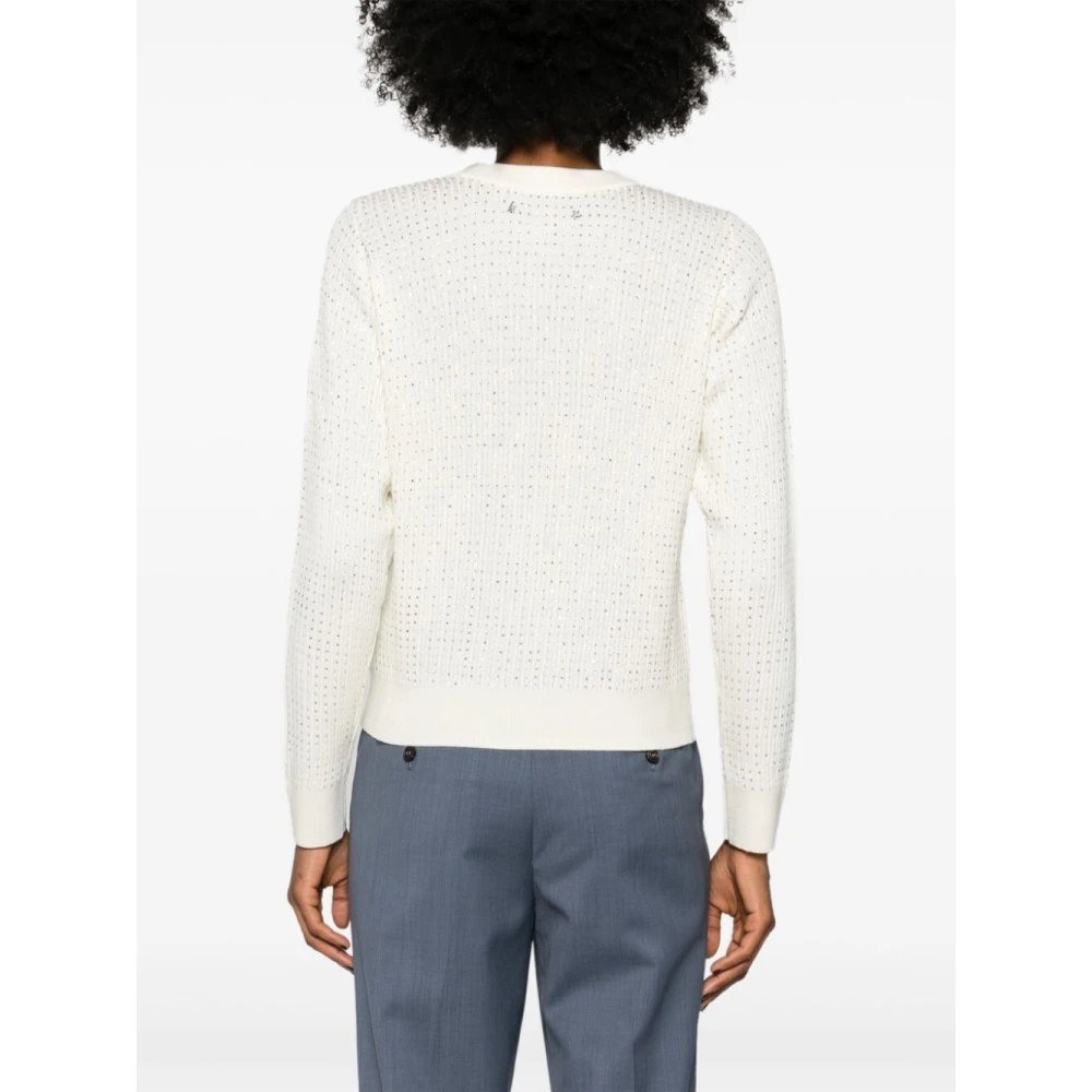 Golden Goose Witte Crewneck Sweatshirt White Dames