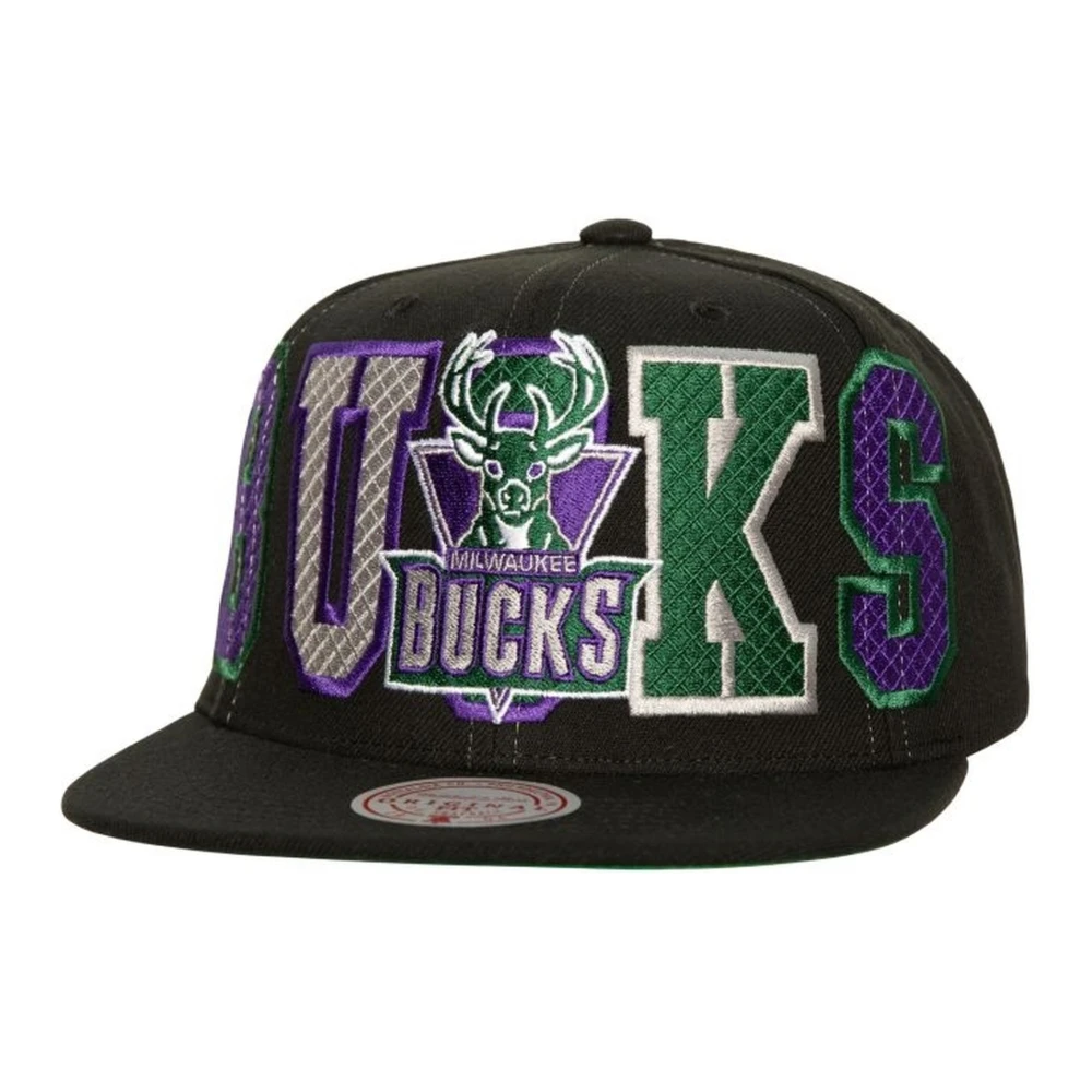 Mitchell & Ness Zwarte Bucks Varsity Snapback Pet Black Unisex