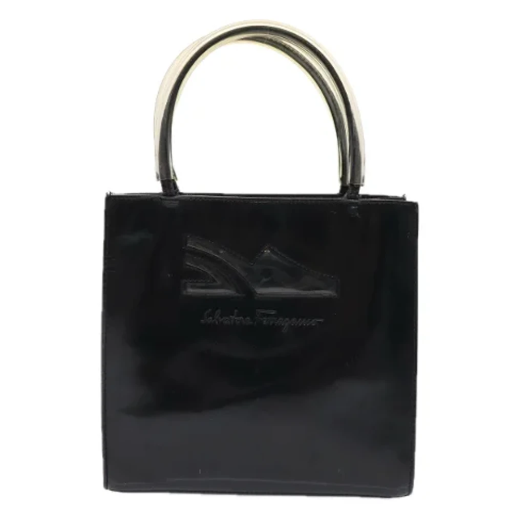 Salvatore Ferragamo Pre-owned Canvas handbags Black Dames
