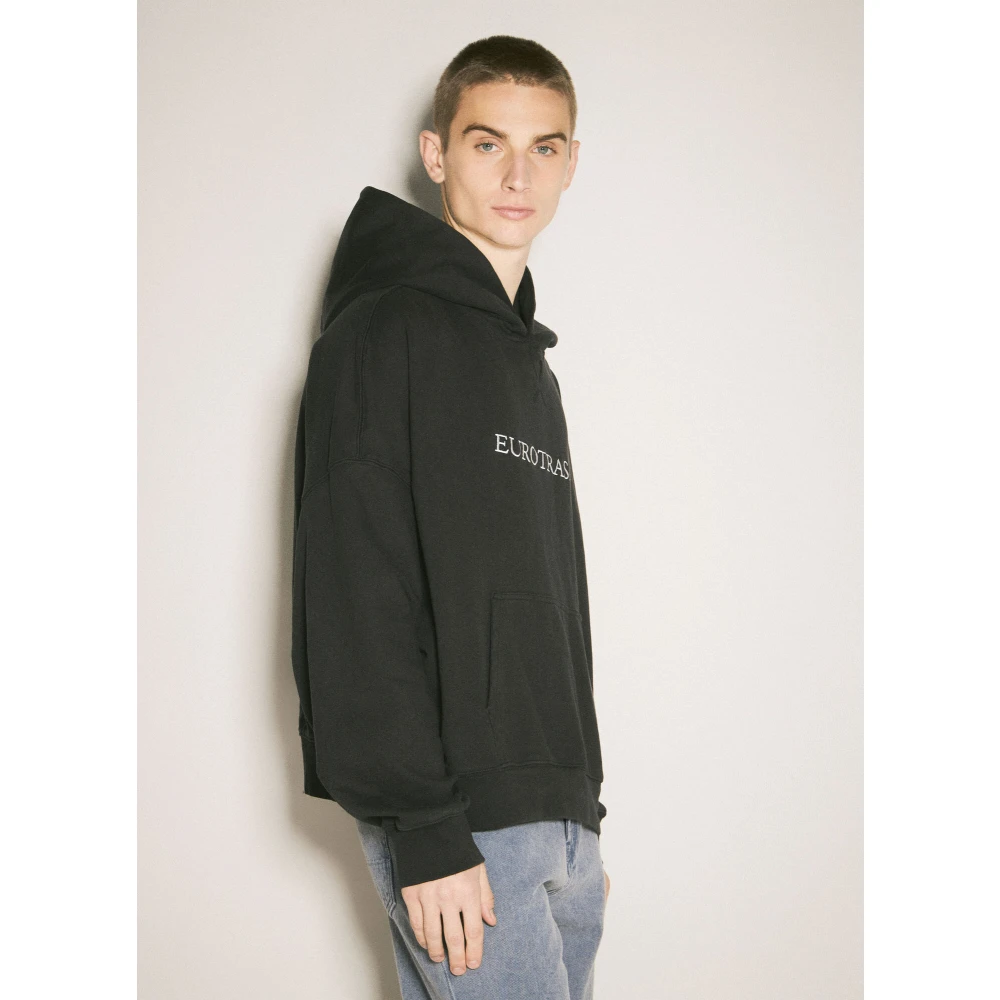Eytys Geborduurde Hoodie van Katoen Black Heren
