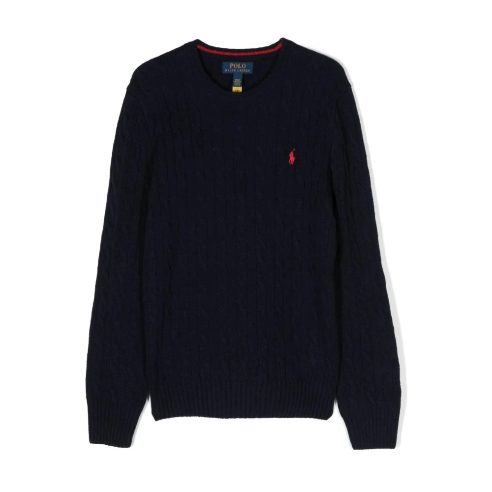 Ralph Lauren Barn Stickad Tröja Pullover Blue, Unisex