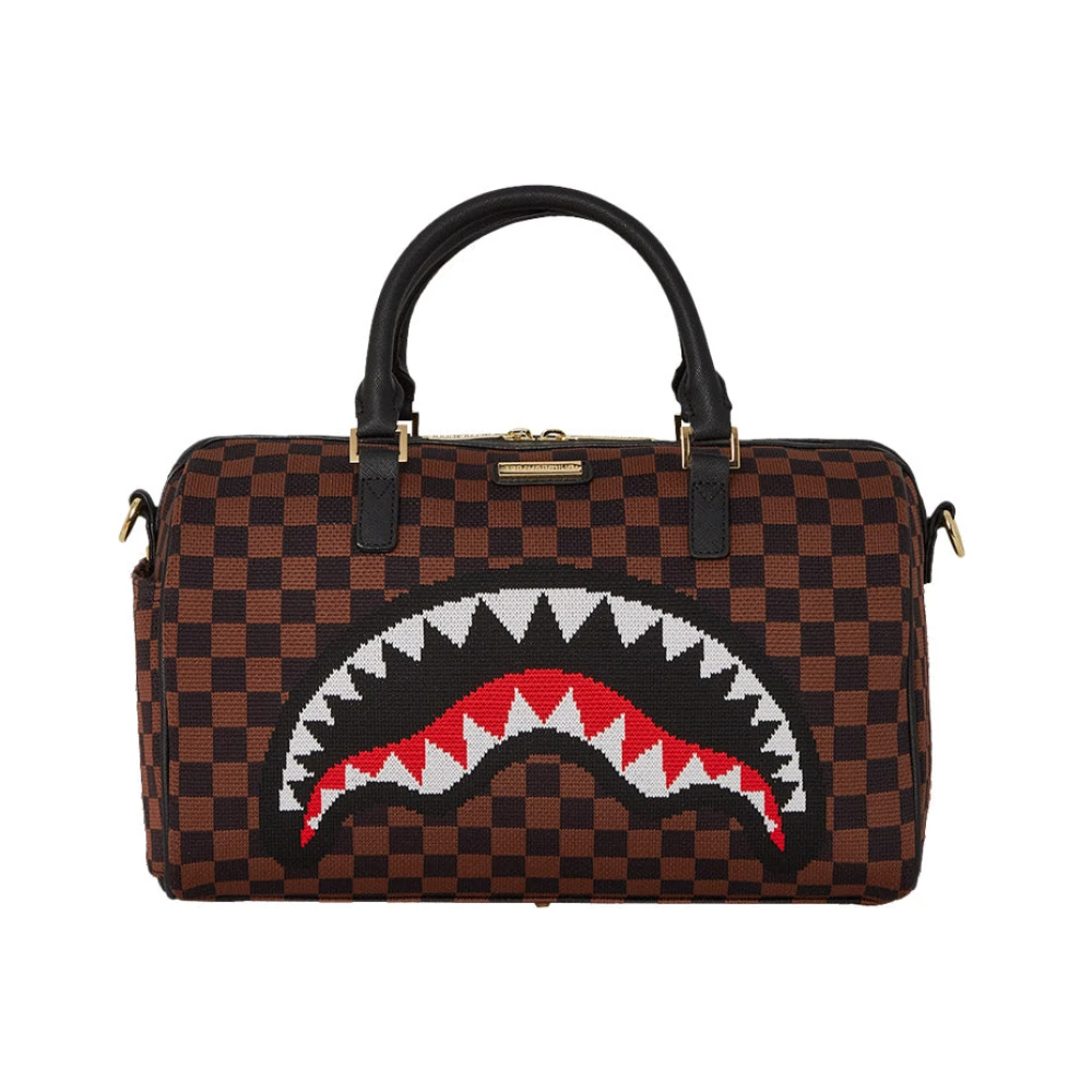 Sprayground Unisex Brown Shark In Paris 2.0 Duffle Bag