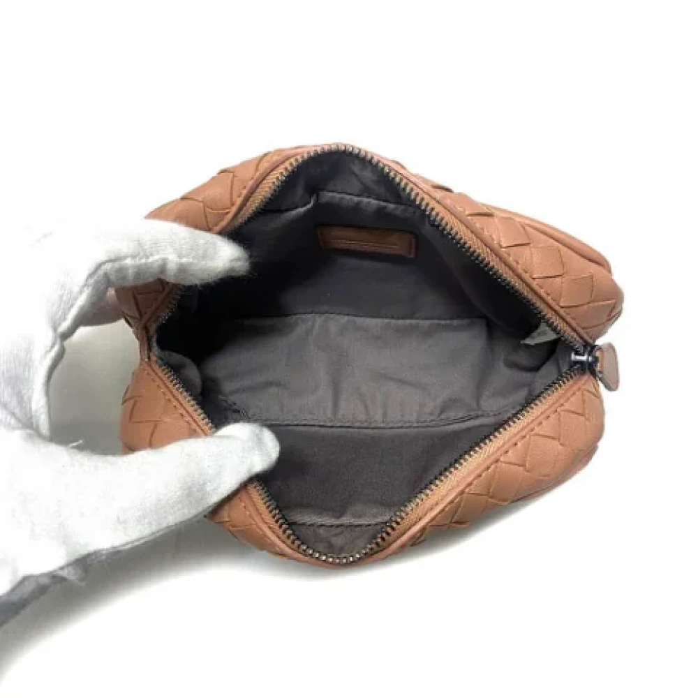 Bottega Veneta Vintage Pre-owned Leather clutches Pink Unisex