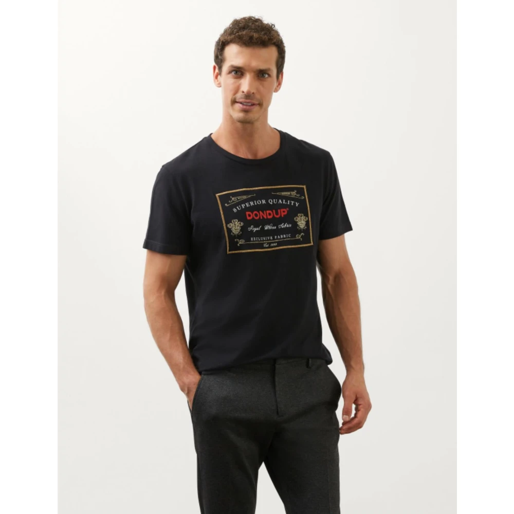 Dondup Casual T-Shirt Black Heren
