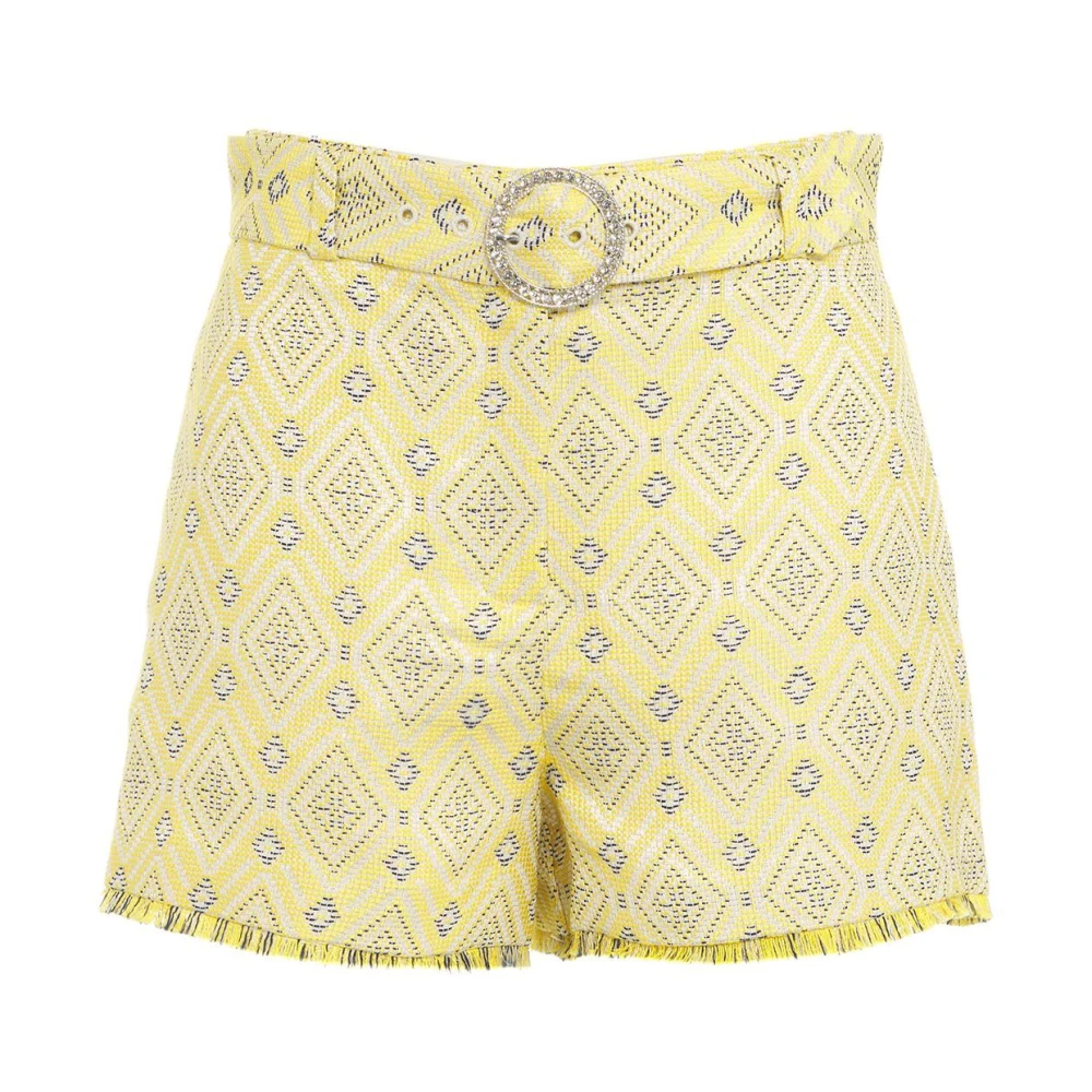 Liu Jo Gele Shorts voor Vrouwen Yellow Dames