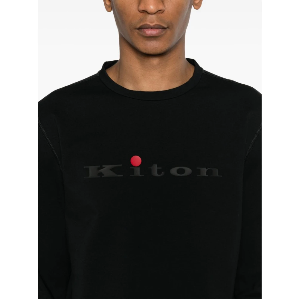 Kiton Sweatshirts Black Heren