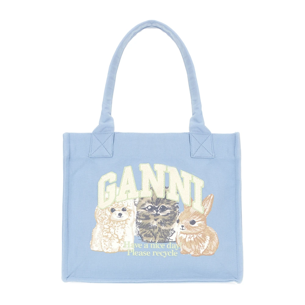 Ganni - Bags > Handbags - Blue - Ganni - Modalova