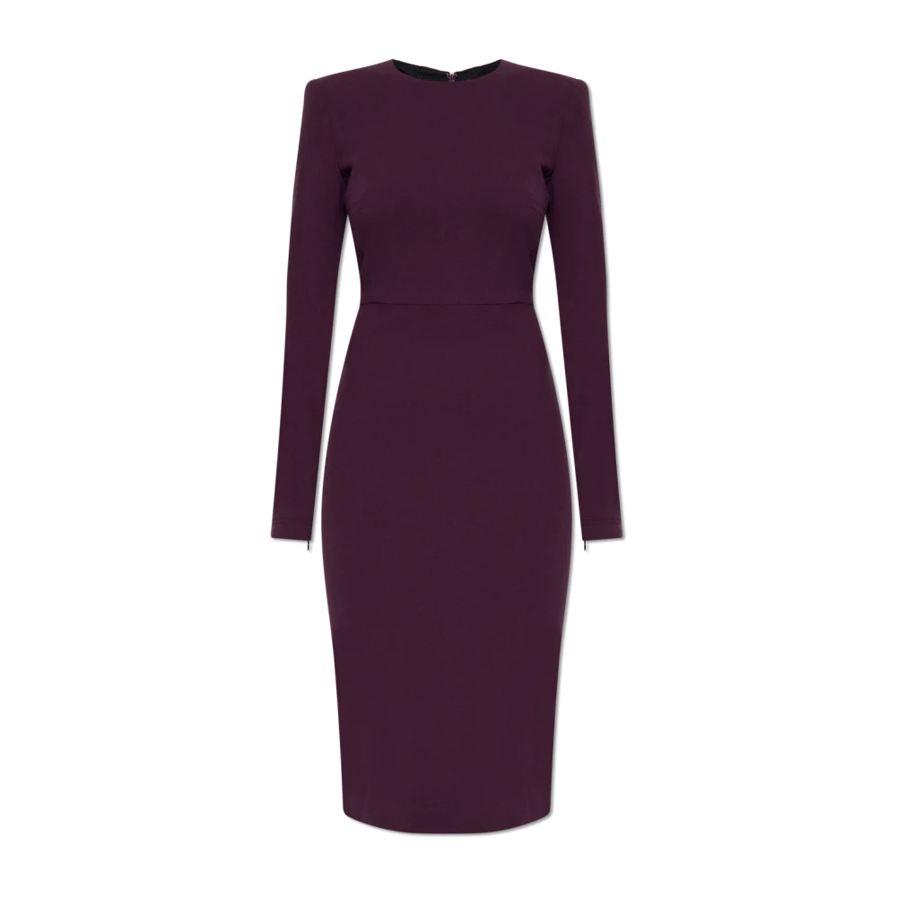 Victoria Beckham Jurk met schoudervullingen Purple Dames